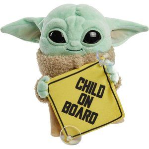 Star Wars The Mandalorian Grogu Baby Yoda The Child On Board Plush Hanging Sign